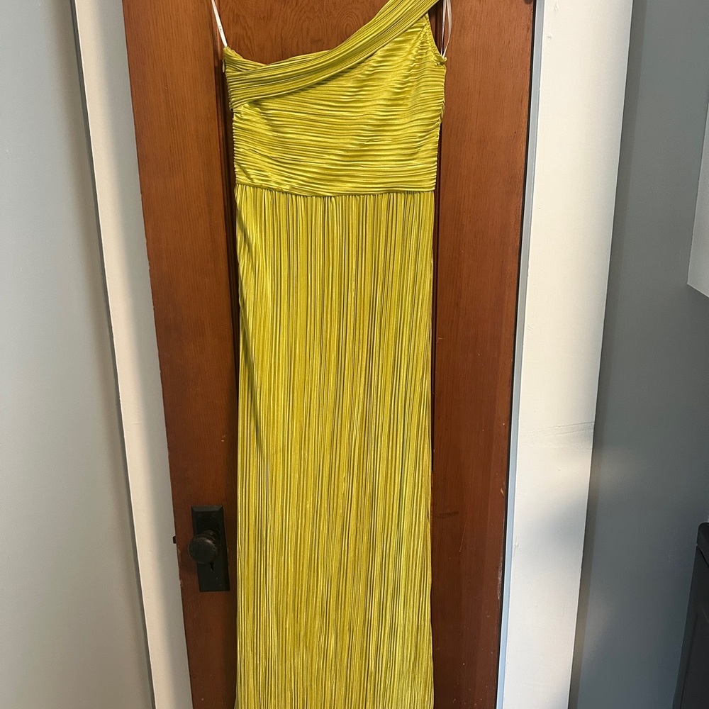 Lulu's One Shoulder Yellow Dress